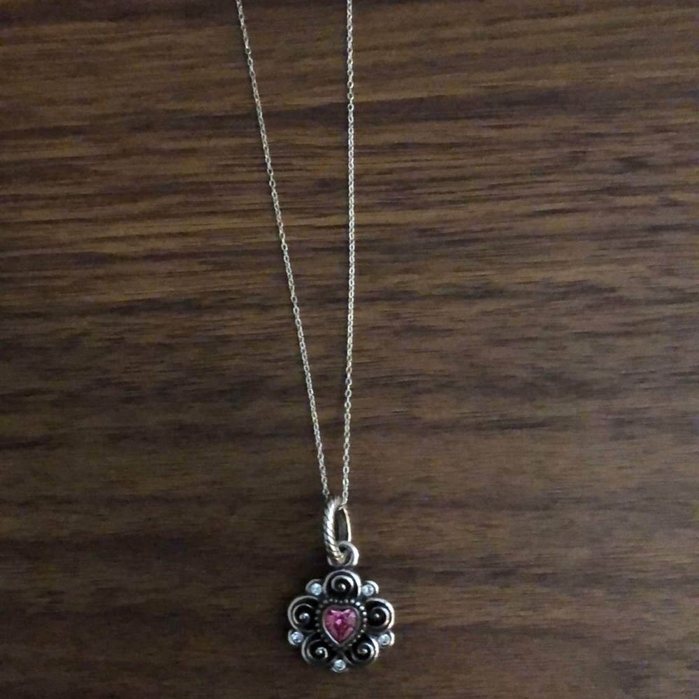 Pink and silver Brighton necklace